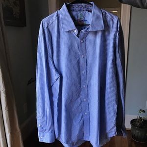 Blue/White Plaid Dress Shirt